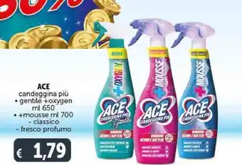 Deco Supermercati ACE candeggina più gentile +oxygen ml 650 offerta