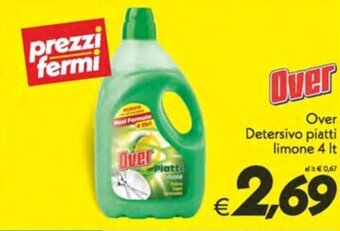 Iper Super Conveniente Over Detersivo piatti limone 4 It offerta