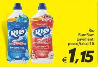 Iper Super Conveniente Rio BumBum pavimenti pesco/talco 1 It offerta