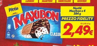 Iper Super Conveniente Nestlé Maxibon x 4 384 g offerta