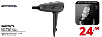 Comet ROWENTA ASCIUGACAPELLI STUDIO DRY CV581L offerta