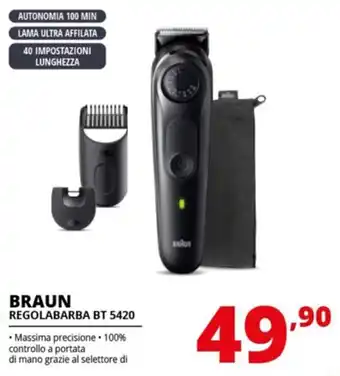 Comet BRAUN REGOLABARBA BT 5420 offerta
