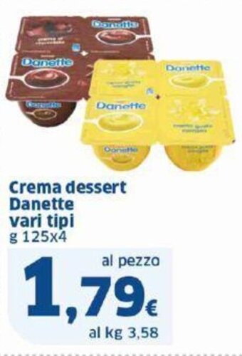 Sigma Crema dessert Danette vari tipi g 125x4 offerta