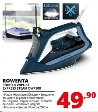 Comet ROWENTA FERRO A VAPORE EXPRESS STEAM DW4308 offerta