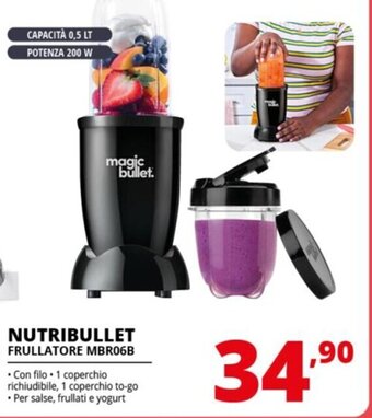 Comet NUTRIBULLET FRULLATORE MBR06B offerta