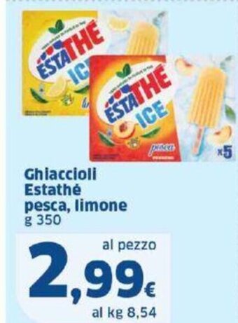 Sigma Ghiaccioli Estathé pesca, limone g 350 offerta