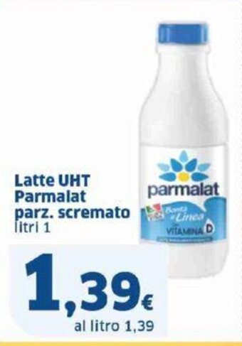 Sigma Latte UHT Parmalat parz. scremato litri 1 offerta