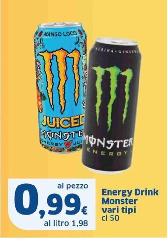 Energy Drink Monster vari tipi cl 50