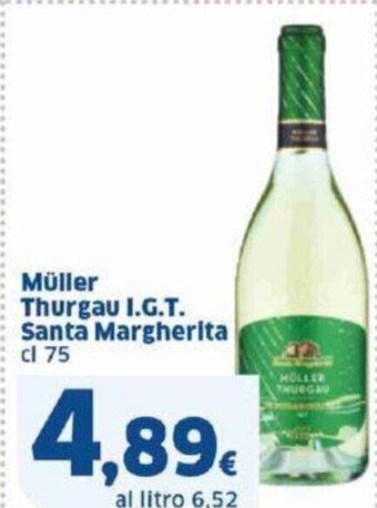 Sigma Müller Thurgau I.G.T. Santa Margherita cl 75 offerta