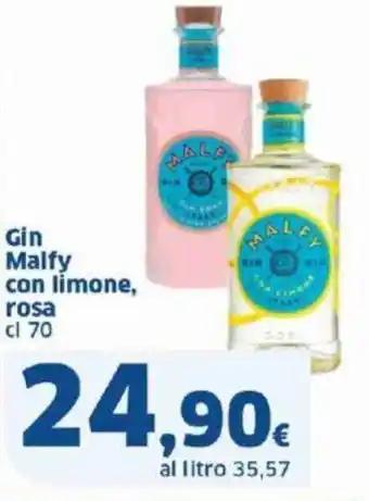 Sigma Gin Malfy con limone, rosa cl 70 offerta