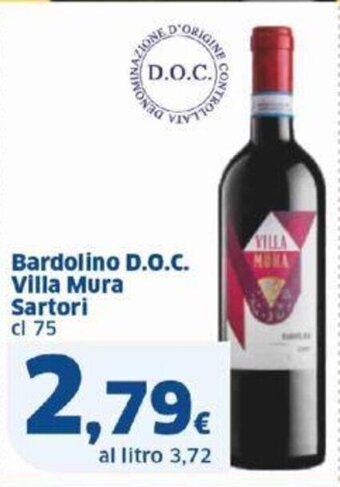 Sigma Bardolino D.O.C. Villa Mura Sartori cl 75 offerta
