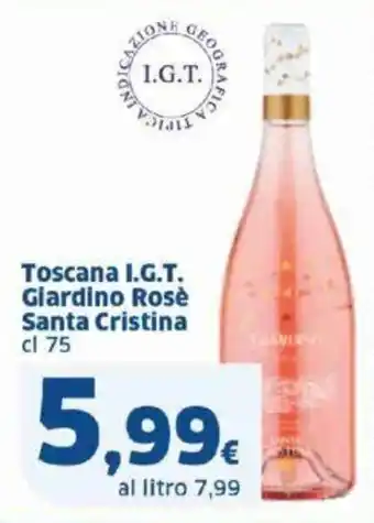Sigma Toscana I.G.T. Giardino Rosè Santa Cristina cl 75 offerta