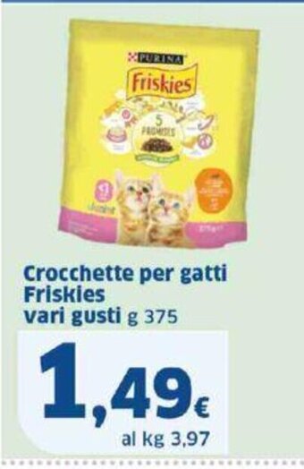 Sigma Crocchette per gatti Friskies vari gusti g 375 offerta