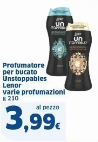 Sigma Profumatore per bucato Unstoppables Lenor varie profumazioni g 210 offerta