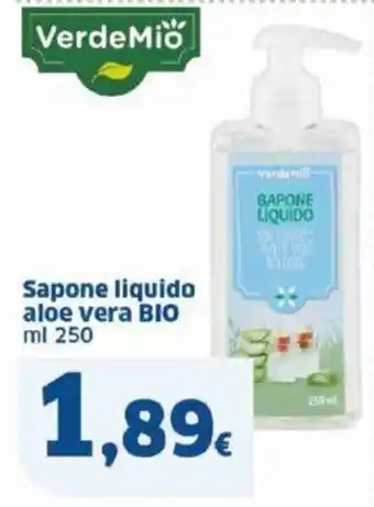 Sigma Sapone liquido aloe vera BIO ml 250 offerta