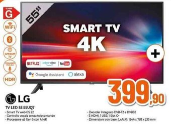Expert LG TV LED 55 55UQ7 offerta