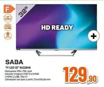Expert SABA TV LED 32" SA32B46 offerta