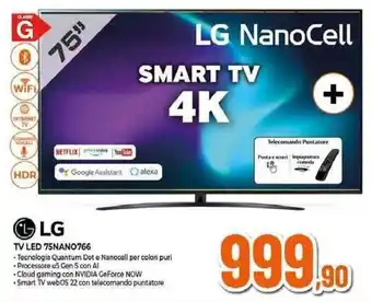 LG TV LED 75NAN0766