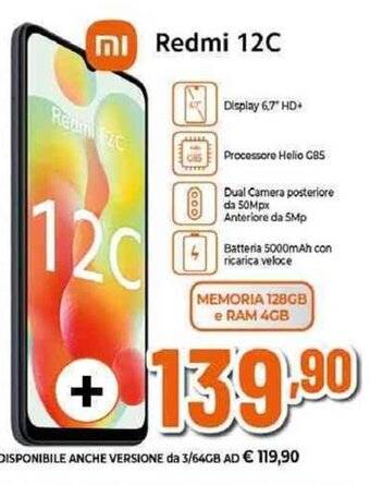 Expert Redmi 12C offerta