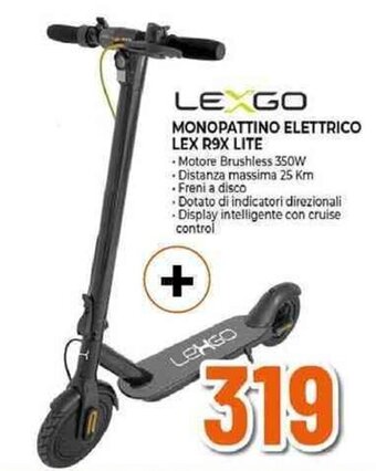 Expert LEXGO MONOPATTINO ELETTRICO LEX R9X LITE offerta
