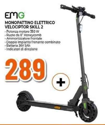 EMG MONOPATTINO ELETTRICO VELOCIPTOR SKILL 2
