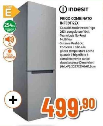 Expert Indesit FRIGO COMBINATO INFC9T122X offerta