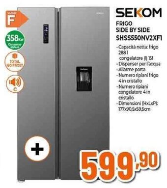 Expert SEKOM FRIGO SIDE BY SIDE SHSS550NV2XF1 offerta