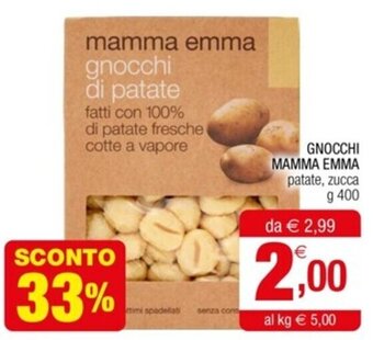 GNOCCHI MAMMA EMMA patate, zucca g 400