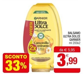 BALSAMO ULTRA DOLCE GARNIER ml 200x2