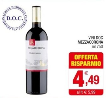 VINI DOC MEZZACORONA ml 750