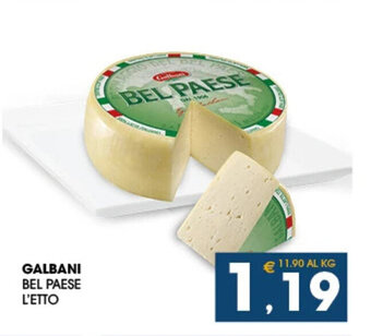 SeBón Supermercati GALBANI BEL PAESE L'ETTO offerta