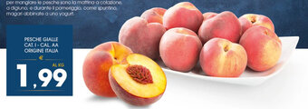 SeBón Supermercati PESCHE GIALLE offerta