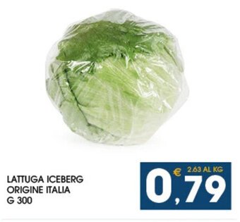 LATTUGA ICEBERG ORIGINE ITALIA G 300