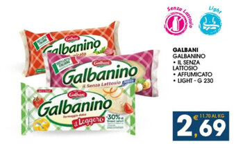 SeBón Supermercati GALBANI GALBANINO G 230 offerta
