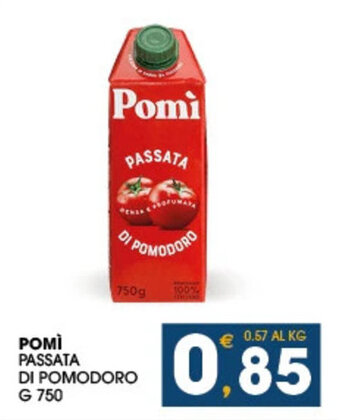 SeBón Supermercati POMÌ PASSATA DI POMODORO G 750 offerta