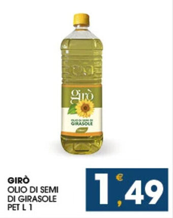 SeBón Supermercati GIRÒ OLIO DI SEMI DI GIRASOLE PET L 1 offerta