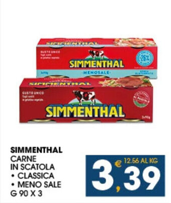 SeBón Supermercati SIMMENTHAL CARNE IN SCATOLA G 90 x 3 offerta
