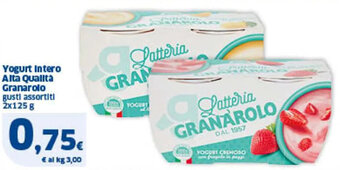 Sigma Yogurt Intero Alta Qualità Granarolo gusti assortiti 2x125 g offerta