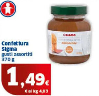 Sigma Confettura Sigma gusti assortiti 370 g offerta