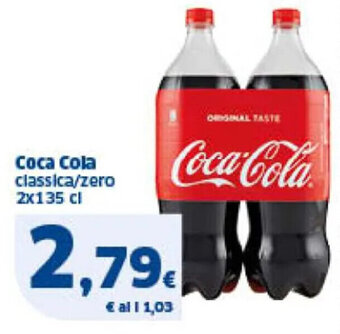 Sigma Coca Cola classica/zero 2x135 cl offerta