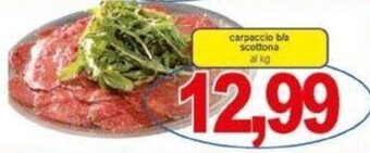 Pewex carpaccio b/a scottona al kg offerta