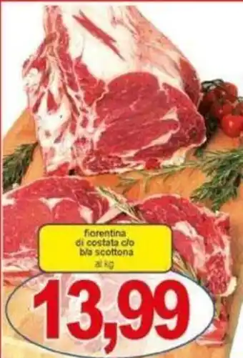 fiorentina di costata c/o b/a scottona al kg