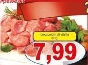Pewex bocconcini di vitella al kg offerta