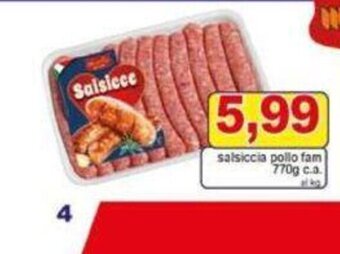 Pewex salsiccia pollo fam 770g c.a. offerta
