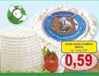 Pewex santa maria ricottina panna offerta