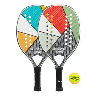 Kit racchette beach tennis adulto btr 190