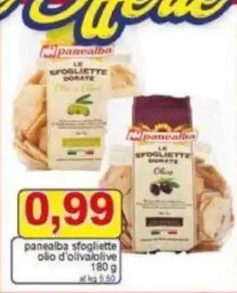 Pewex panealba sfogliette olio d'olivalolive 180 g offerta