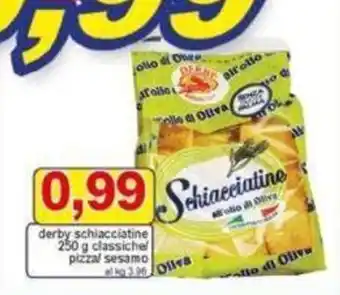 Pewex derby schiacciatine 250 g classiche pizzal sesamo offerta