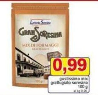 Pewex gustissimo mix grattugiato soresina 100 g offerta