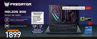 Unieuro Acer PREDATOR HELIOS 300 (PH317-56-72SP) offerta